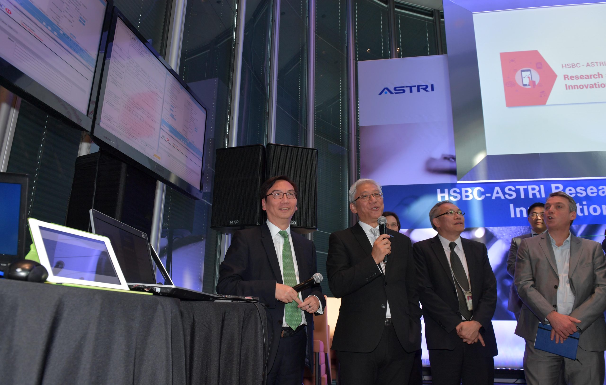 HSBC-ASTRI RDI Lab ceremony demo